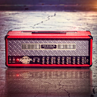 Triple Rectifier in Red Bronco with Pewter Diamond Plate 